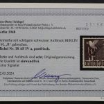 Berlin, MiNr. 18 AF IV a, postfrisch, BPP Fotobefund