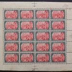 Deutsches Reich, MiNr. 95 B, 96 B + 97 B, Bögen + -teile, postfrisch / ungebraucht