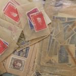 Nachlaß-Posten Ausland, Bögen, Bogenteile, Material in Tüten ect.
