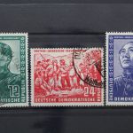 DDR, MiNr. 286-288, gestempelt