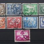 Deutsches Reich, MiNr. 499-507 A, gestempelt