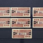 DDR, MiNr. 29 BC, 7 Marken, postfrisch