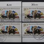 Deutschland (BRD), MiNr. 1300, alle 4 Ecken, FN 1, gestempelt