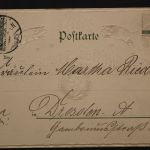 Ein glückliches neues Jahr 1901, Prägekarte, Münzabbildungen