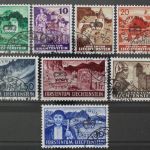 Liechtenstein Dienstmarken, MiNr. 20-27, gestempelt