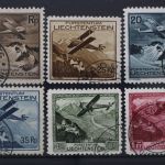 Liechtenstein, MiNr. 108-113, gestempelt