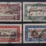 Liechtenstein, MiNr. 78-81, gestempelt