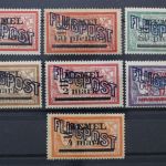 Memel, MiNr. 40-46, Falz