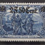 Etappengebiet West, MiNr. 12 B, Falz