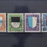 Schweiz, MiNr. 175-178, gestempelt