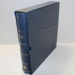 Leuchtturm, blauer Klemmbinder mit Aufdruck "Deutschland Berlin", Kassette