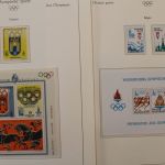 Olympische Spiele 1980, postfrische Sammlung im Vordruckalbum