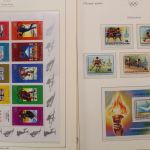 Olympische Spiele 1980, postfrische Sammlung im Vordruckalbum