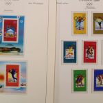 Olympische Spiele 1980, postfrische Sammlung im Vordruckalbum