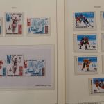 Olympische Spiele 1980, postfrische Sammlung im Vordruckalbum