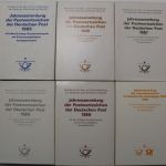 DDR, Jahressammlungen der Post 1985-1990 mit Ersttags-Sonderstempeln