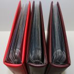 3 Numisblätter Alben mit Aufdruck "Numisbriefe" mit Kassetten