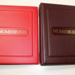 3 Numisblätter Alben mit Aufdruck "Numisbriefe" mit Kassetten