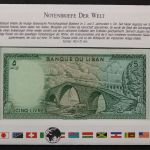 Libanon, Banknotenbrief