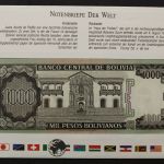 Bolivien, Banknotenbrief