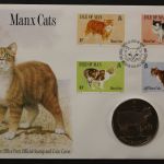 Isle of Man, Numisbrief, Katzen, 1989