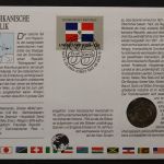 Dominikanische Republik, Numisbrief vom 21.4.1986