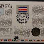 Costa Rica, Numisbrief vom 16.7.1984