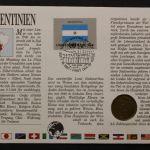 Argentinien, Reiter, Numisbrief vom 15.4.1987