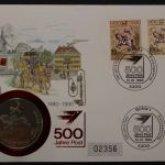 Deutschland, Postverbindungen mit T + T Medaille, 12.1.1990