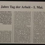 Deutschland, Numisbrief, Tag der Arbeit mit 10 Mark 1. Mai, 19.4.1990