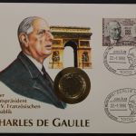 Deutschland, Numisbrief, Charles de Gaule, 22.1.1990