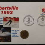 Frankreich, Numisbrief, Albertville Olympia 1992, 8.2.1992