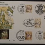 Deutschland, Numisbrief Europäische Postverbindungen mit Silberplakette