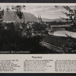 Höxter, Oberweser, Blick vom Felsenkeller, Kirche, Weserlied