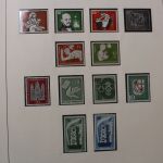 Briefmarken-Posten in 6 Lindner Vordruckalben mit BRD + Berlin