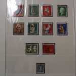 Briefmarken-Posten in 6 Lindner Vordruckalben mit BRD + Berlin