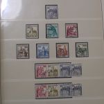 Briefmarken-Posten in 6 Lindner Vordruckalben mit BRD + Berlin