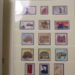Briefmarken-Posten in 6 Lindner Vordruckalben mit BRD + Berlin