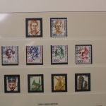 Briefmarken-Posten in 6 Lindner Vordruckalben mit BRD + Berlin