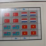 UNICEF 1980-1989, meist Flaggenserie, Slg. in 5 Alben