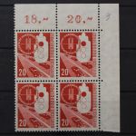 Deutschland (BRD), MiNr. 169 Viererblock Ecke rechts oben, postfrisch