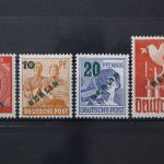 Berlin, MiNr. 64-67, Falz
