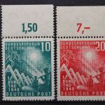 Deutschland (BRD), MiNr. 111-112 Oberrand, postfrisch