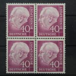 Deutschland (BRD), MiNr. 188 x Viererblock, postfrisch