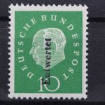 Deutschland (BRD), MiNr. 303 y Handstempel "Entwertet", postfrisch, BPP Signatur