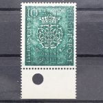 Deutschland (BRD), MiNr. 121 Probedruck mit Wasserzeichen, postfrisch