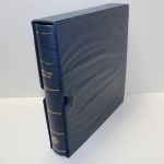 Leuchtturm, blauer Klemmbinder mit Aufdruck Deutschland-Bundesrepublik, incl. Kassette