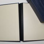 Leuchtturm, blauer Klemmbinder mit Aufdruck Deutschland-Bundesrepublik, incl. Kassette