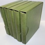 KABE, 5 hellgrüne Ringbinder RB 2000 (16-Ring Mechanik) mit Kassetten