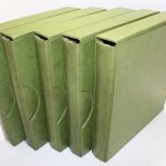KABE, 5 hellgrüne Ringbinder RB 2000 (16-Ring Mechanik) mit Kassetten